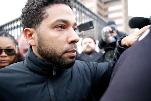 CHICAGO, ILLINOIS - FEBRUARY 21: Empire actor Jussie Smollett leaves Cook County jail after posting bond on February 21, 2019 in Chicago, Illinois.  Smollett has been accused with arranging a homophobic, racist attack against himself in an attempt to raise his profile because he was dissatisfied with his salary.  (Photo by Nuccio DiNuzzo/Getty Images)