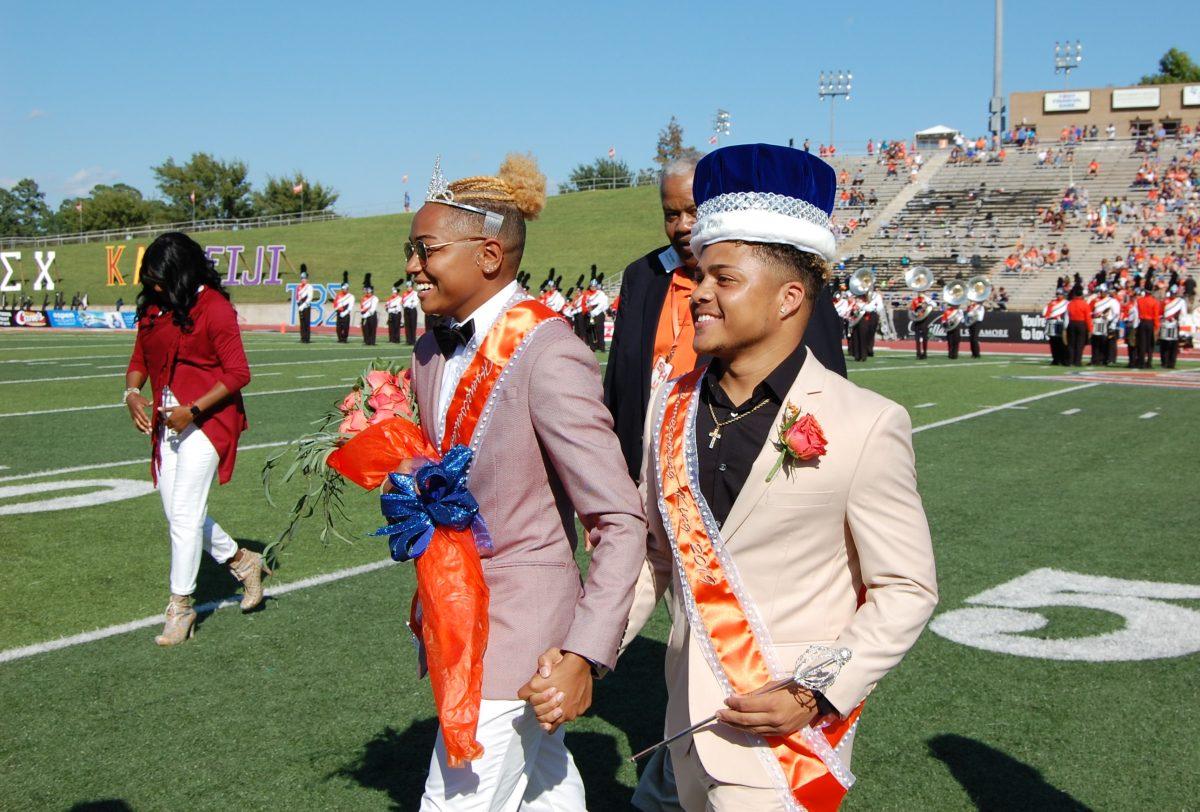 Homecoming King and Queen 2019, Marsalis Johnson and Bria Ferrier