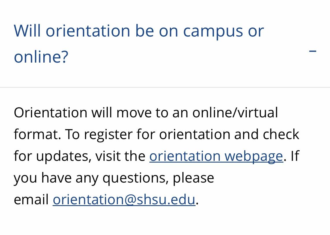 SHSU Moves Bearkat Orientation Sessions Online