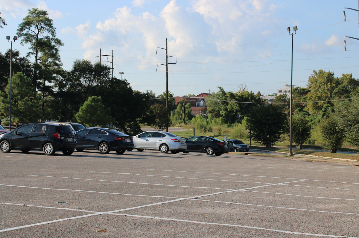 Sam Houston and student parking