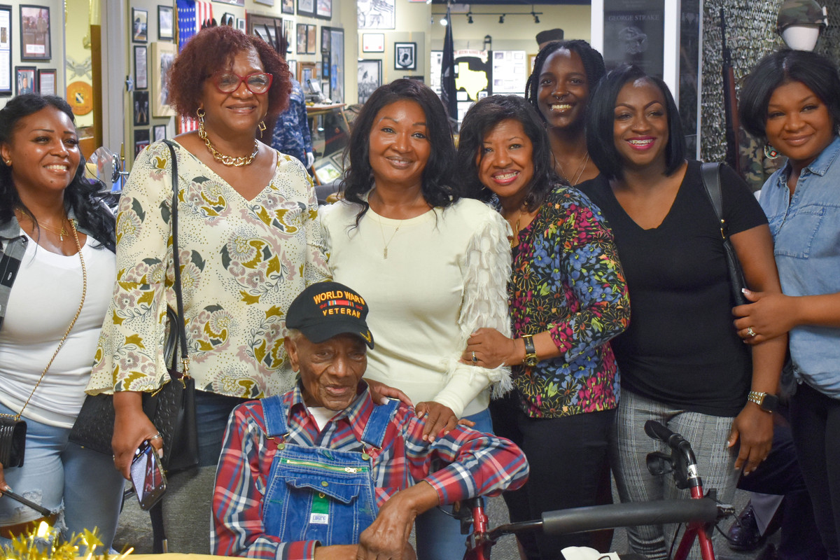 WWII Veteran Celebrates 101st birthday at the HEARTS Veteran Museum of Texas