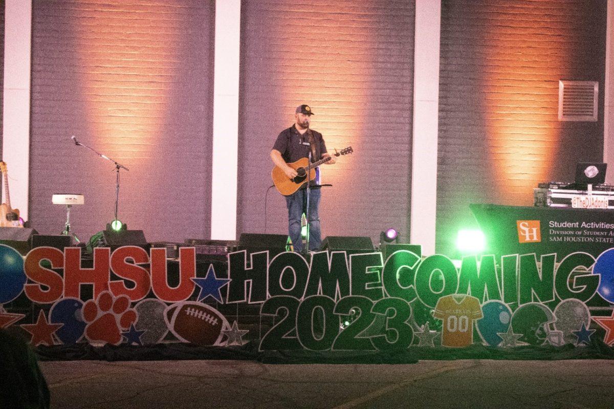 Homecoming Harvest, an event offered music, food, and merchandise for students and visitors after the Homecoming Parade. This is the first year the university and city have collaborated to host this event.   