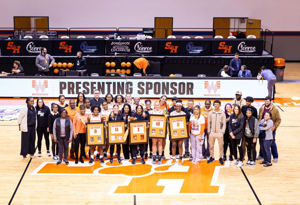 The Sam Houston women's basketball team recognized its seniors prior to Saturday's home finale.