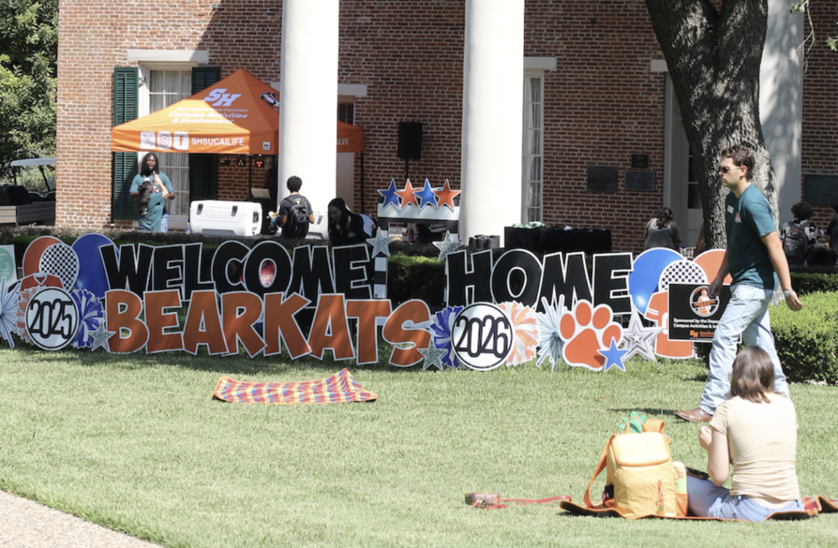 Sam Houston State University students are welcomed back on the first day of the Fall 2025 semester.