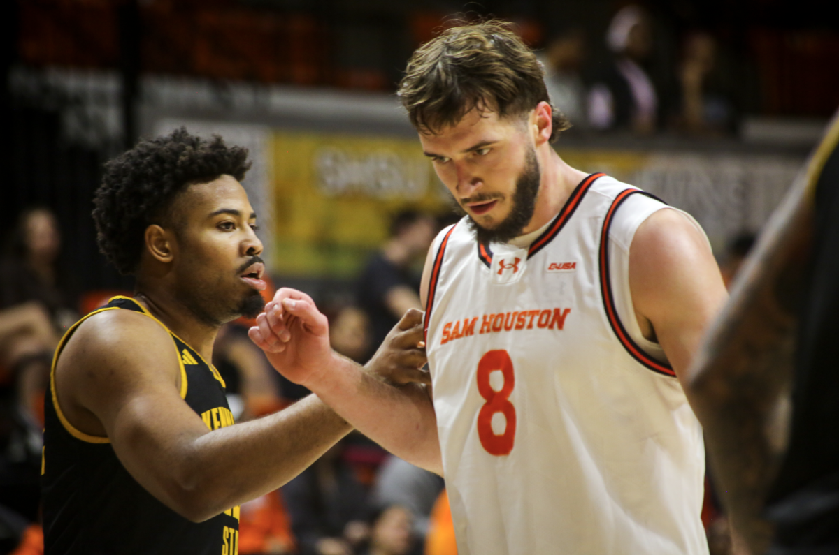 Sam Houston graduate forward Veljko Ilic is pictured during a game against Kennesaw State on Jan. 21 at Johnson Coliseum.